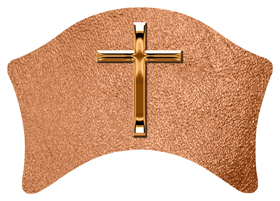 DABAN 510 CP SH CP Copper Single Cross Shimmer Copper Background
